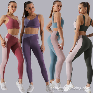 bayanlar için egzersiz yoga spor kıyafeti